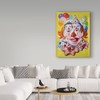 Trademark Fine Art D. Rusty Rust 'Clown Portrait' Canvas Art, 18x24 ALI25943-C1824GG